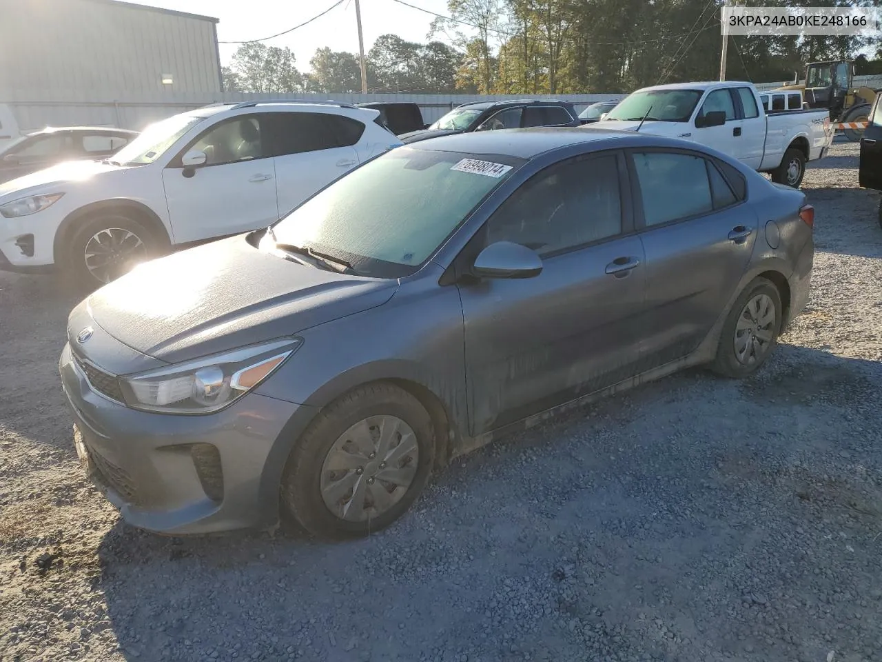 2019 Kia Rio S VIN: 3KPA24AB0KE248166 Lot: 76998014