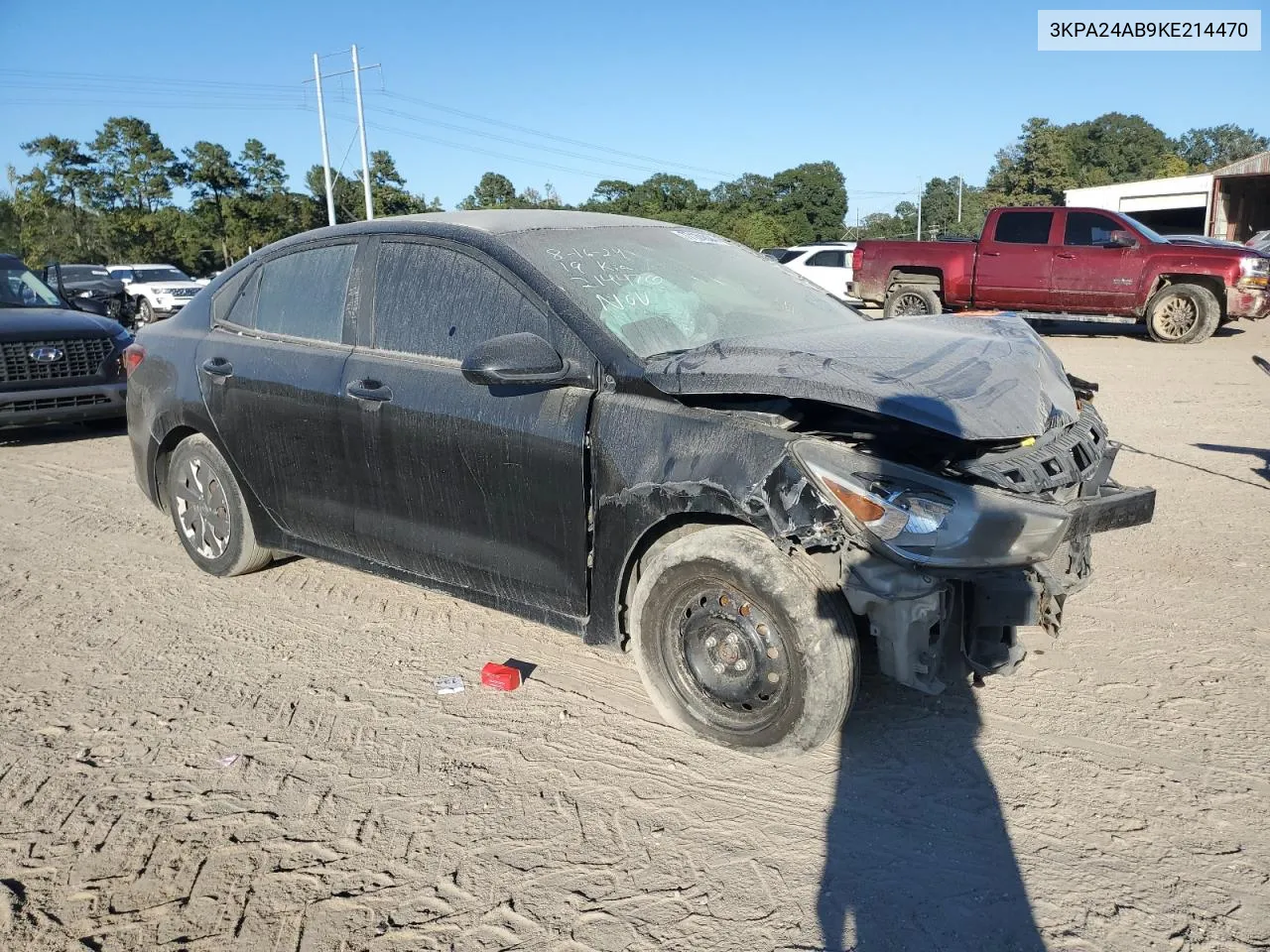 2019 Kia Rio S VIN: 3KPA24AB9KE214470 Lot: 77131034