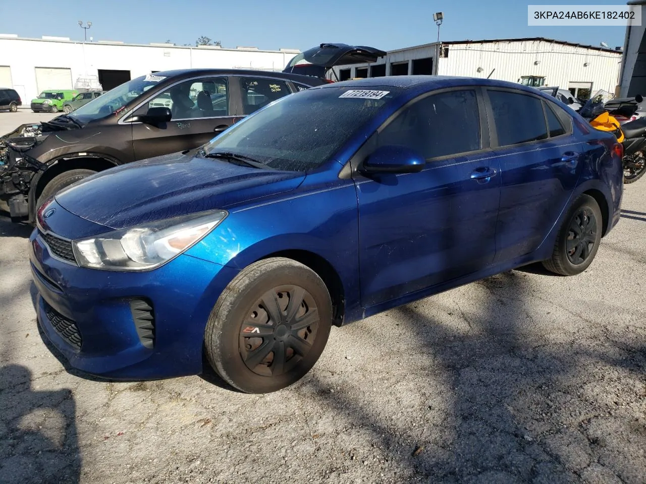 2019 Kia Rio S VIN: 3KPA24AB6KE182402 Lot: 77219194