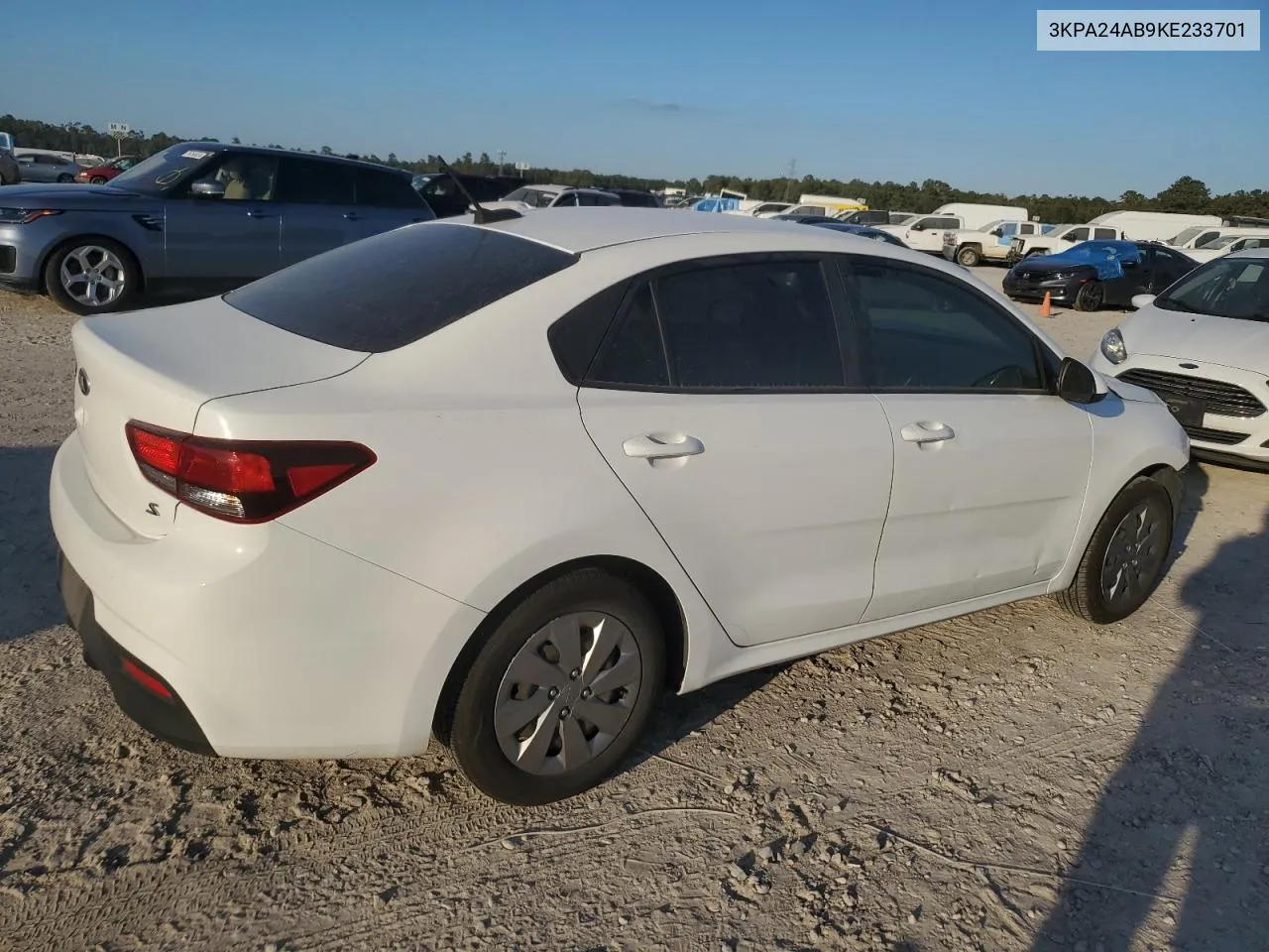 2019 Kia Rio S VIN: 3KPA24AB9KE233701 Lot: 77251554