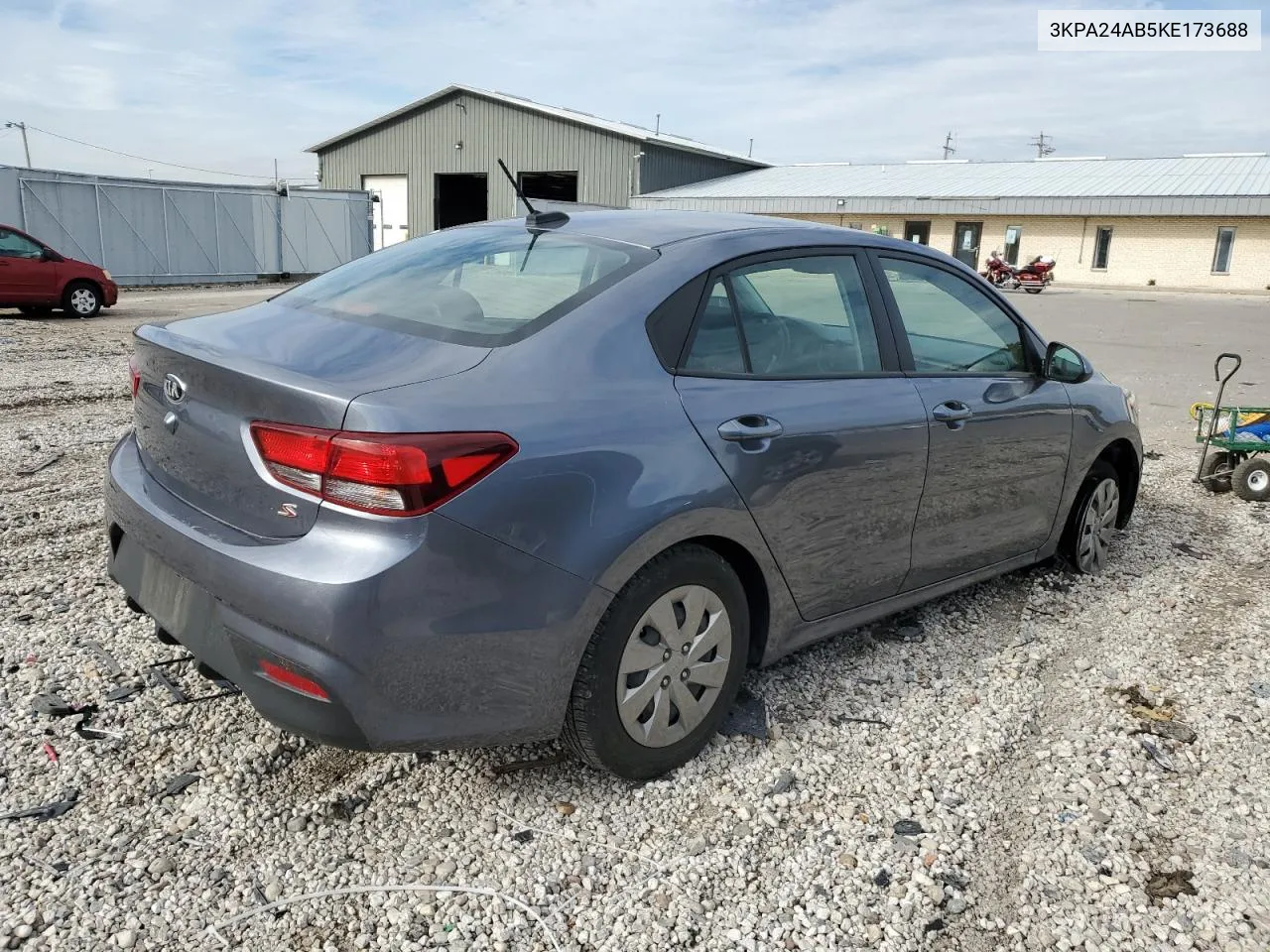 2019 Kia Rio S VIN: 3KPA24AB5KE173688 Lot: 78063774