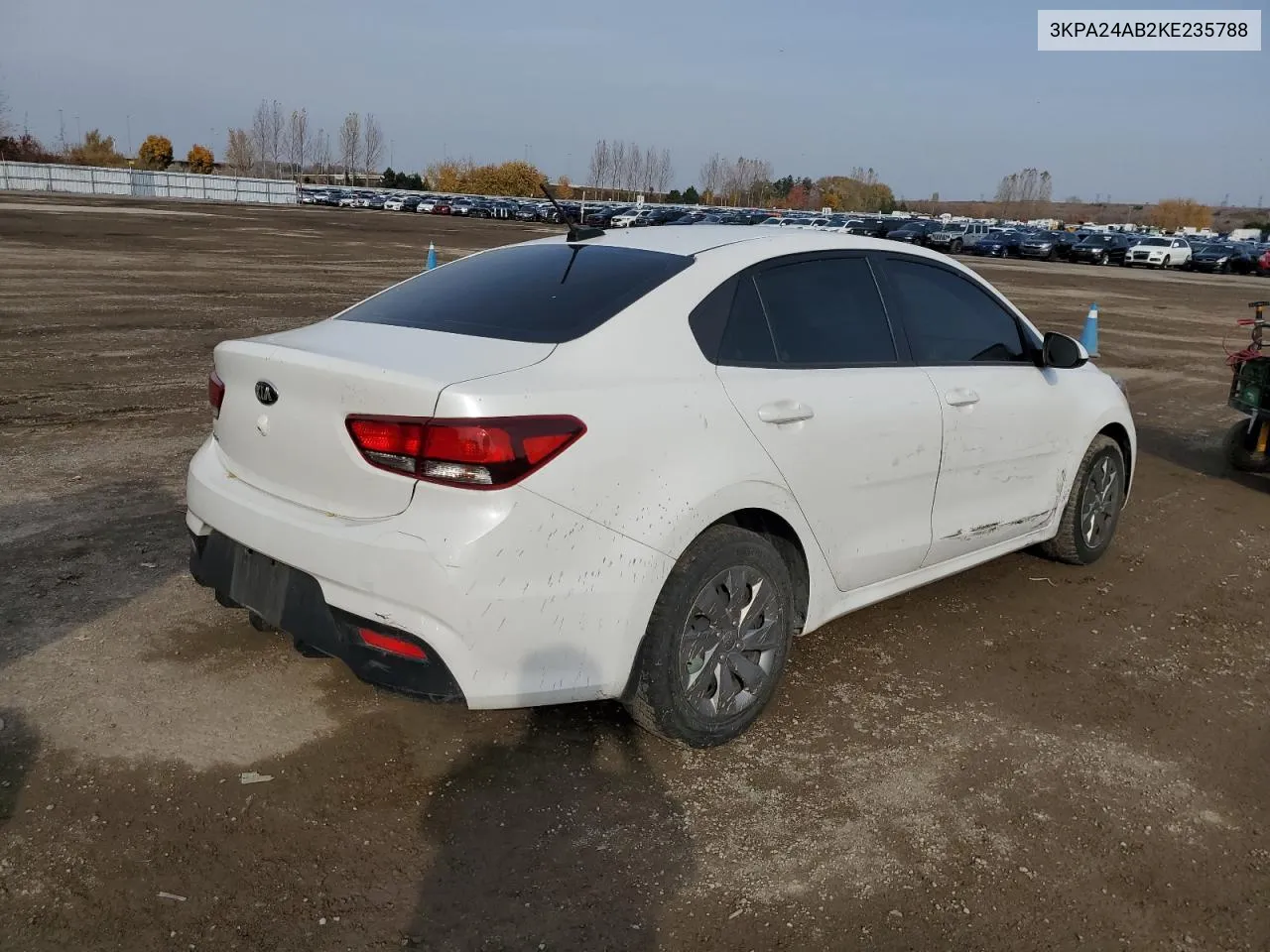 2019 Kia Rio S VIN: 3KPA24AB2KE235788 Lot: 78308714