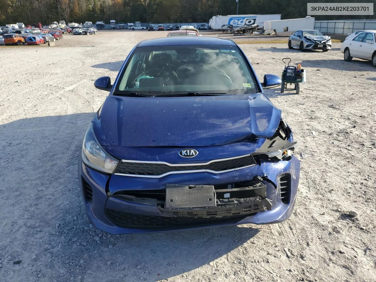 2019 Kia Rio S VIN: 3KPA24AB2KE203701 Lot: 78405634