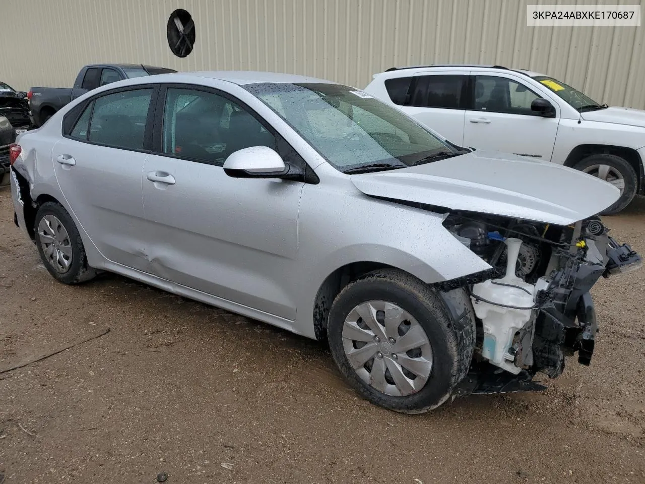 2019 Kia Rio S VIN: 3KPA24ABXKE170687 Lot: 78639444