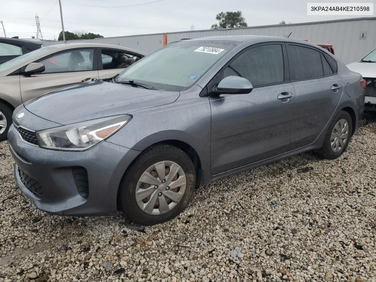 2019 Kia Rio S VIN: 3KPA24AB4KE210598 Lot: 79210984