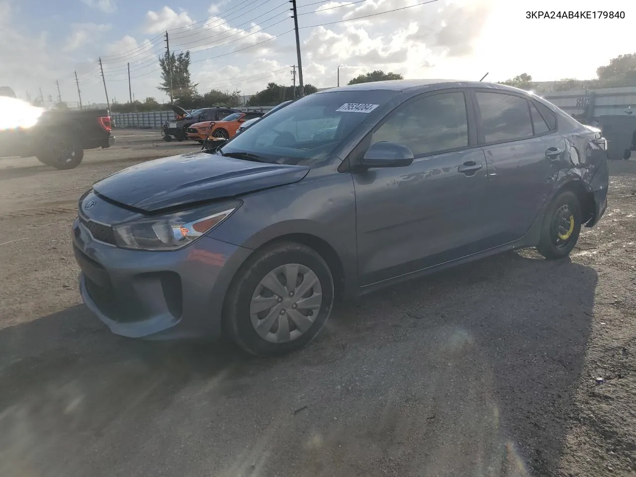 2019 Kia Rio S VIN: 3KPA24AB4KE179840 Lot: 79534084