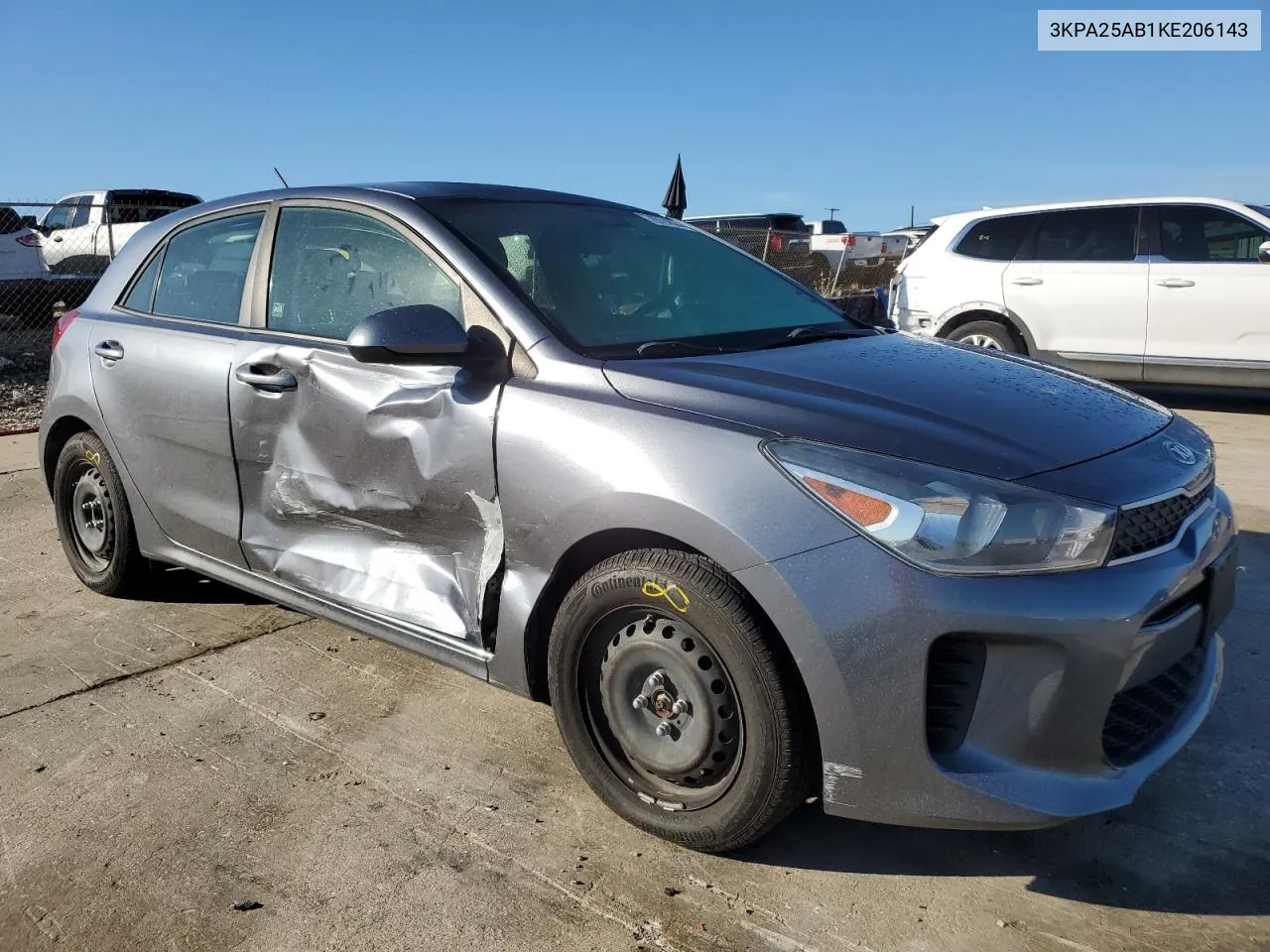 3KPA25AB1KE206143 2019 Kia Rio S