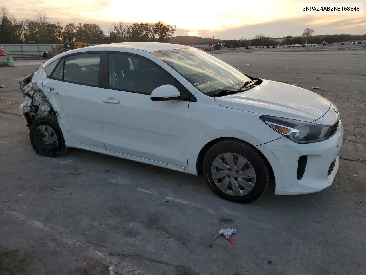 2019 Kia Rio S VIN: 3KPA24AB2KE158548 Lot: 80006104