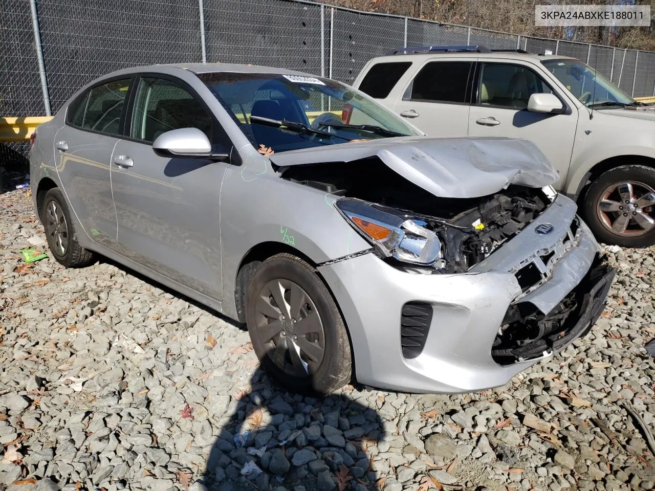 2019 Kia Rio S VIN: 3KPA24ABXKE188011 Lot: 80052034