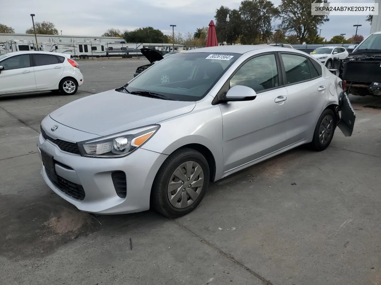 2019 Kia Rio S VIN: 3KPA24AB7KE203712 Lot: 80261564