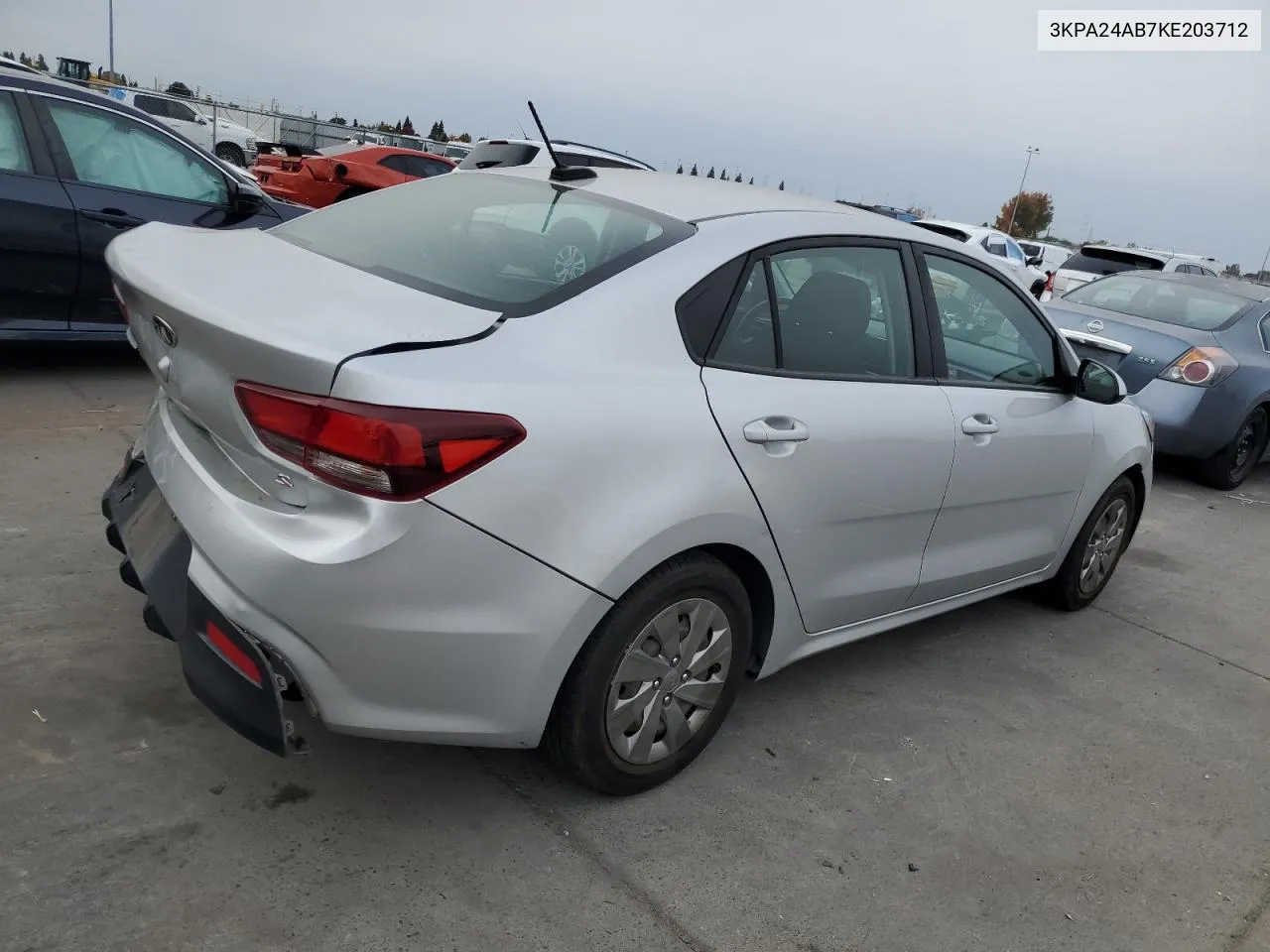 2019 Kia Rio S VIN: 3KPA24AB7KE203712 Lot: 80261564