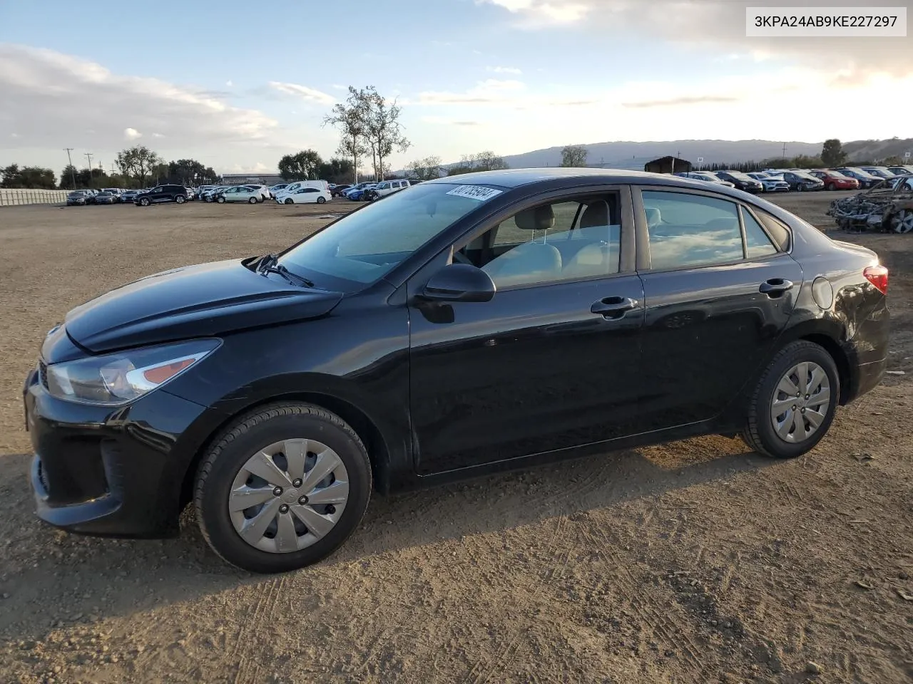 2019 Kia Rio S VIN: 3KPA24AB9KE227297 Lot: 80785904