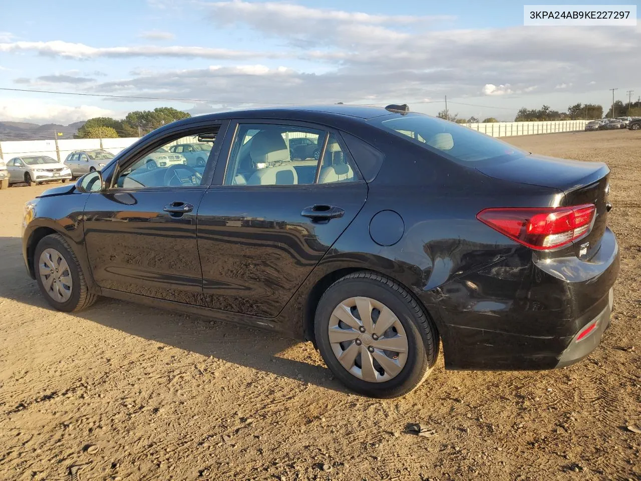 2019 Kia Rio S VIN: 3KPA24AB9KE227297 Lot: 80785904