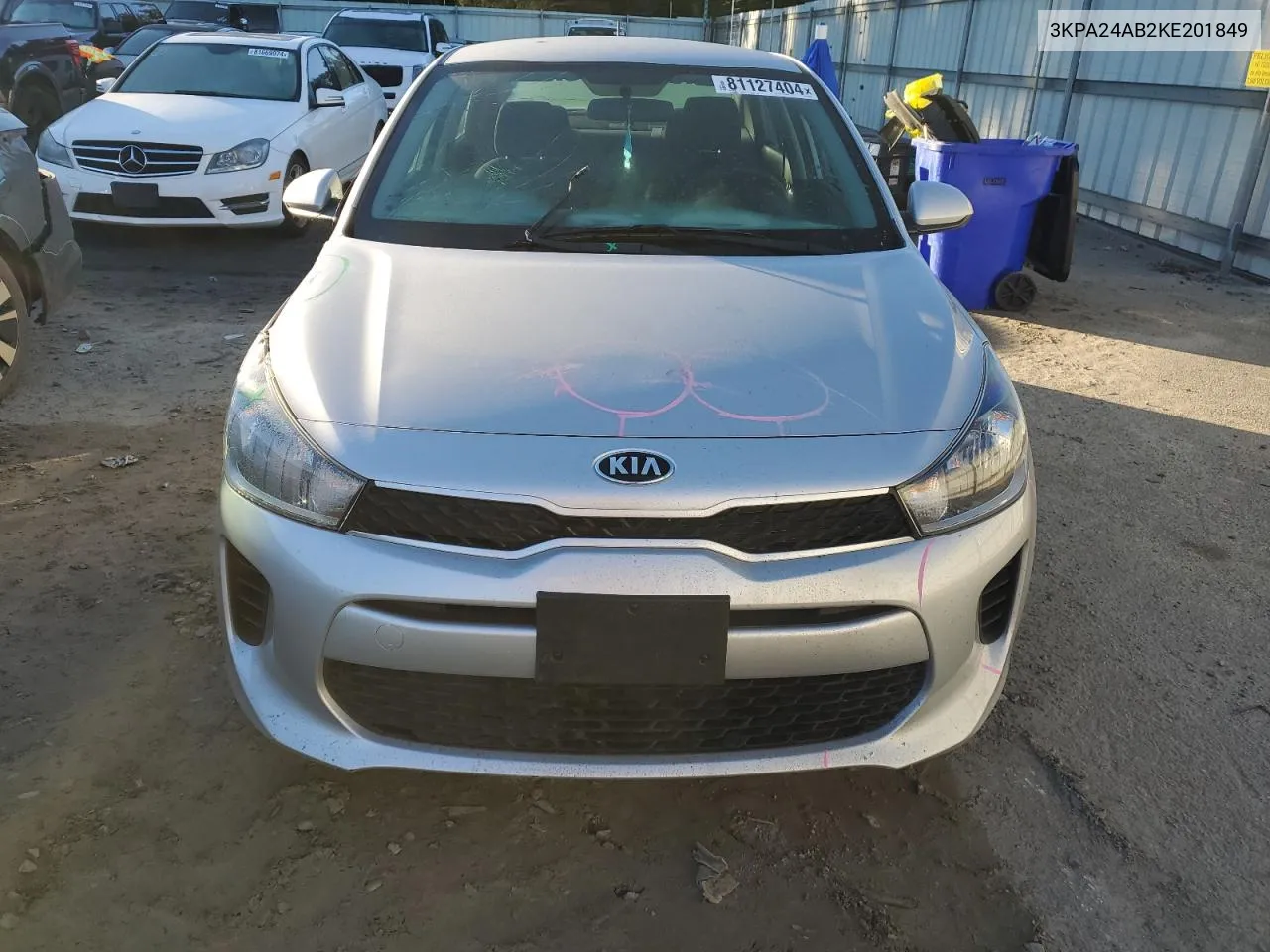 2019 Kia Rio S VIN: 3KPA24AB2KE201849 Lot: 81127404