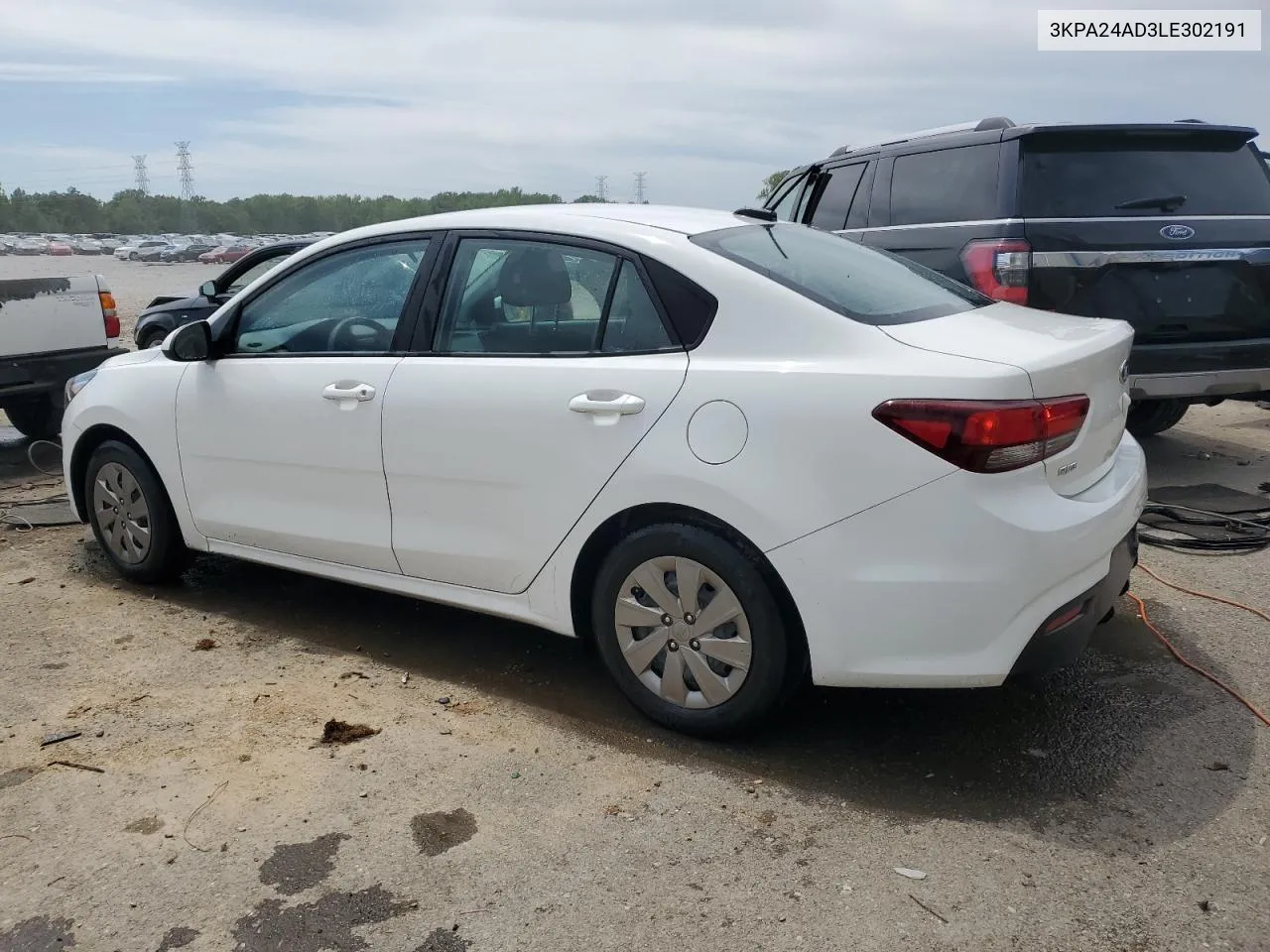 3KPA24AD3LE302191 2020 Kia Rio Lx