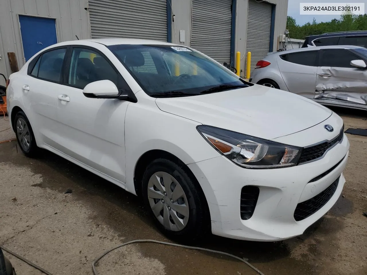 2020 Kia Rio Lx VIN: 3KPA24AD3LE302191 Lot: 52466794