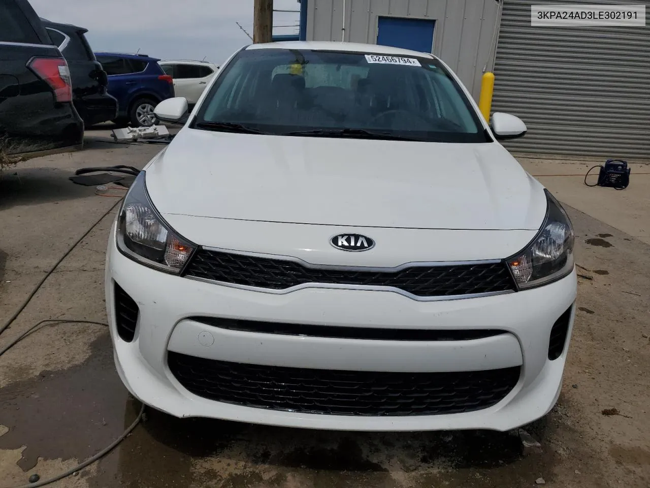 2020 Kia Rio Lx VIN: 3KPA24AD3LE302191 Lot: 52466794