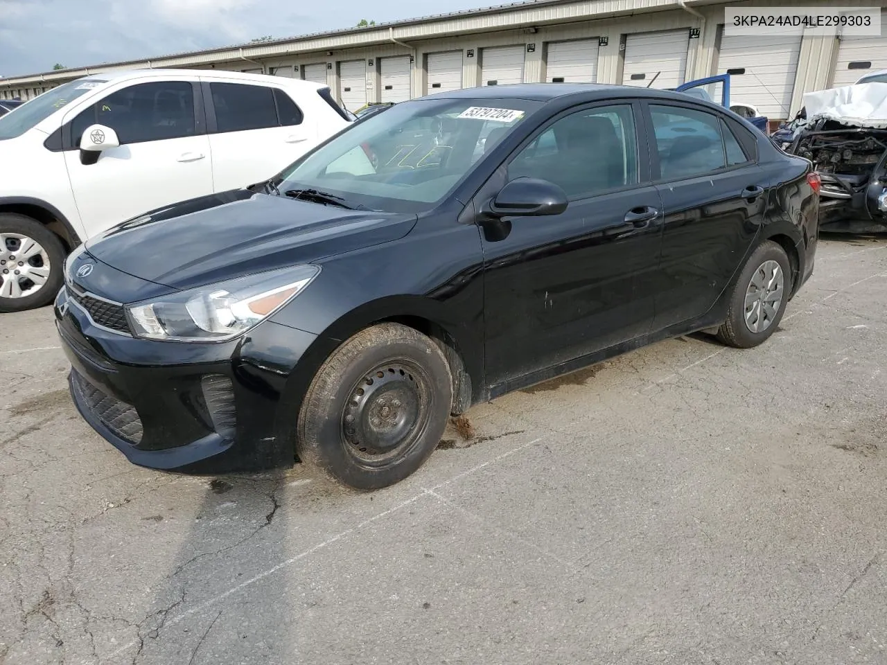 2020 Kia Rio Lx VIN: 3KPA24AD4LE299303 Lot: 53797204