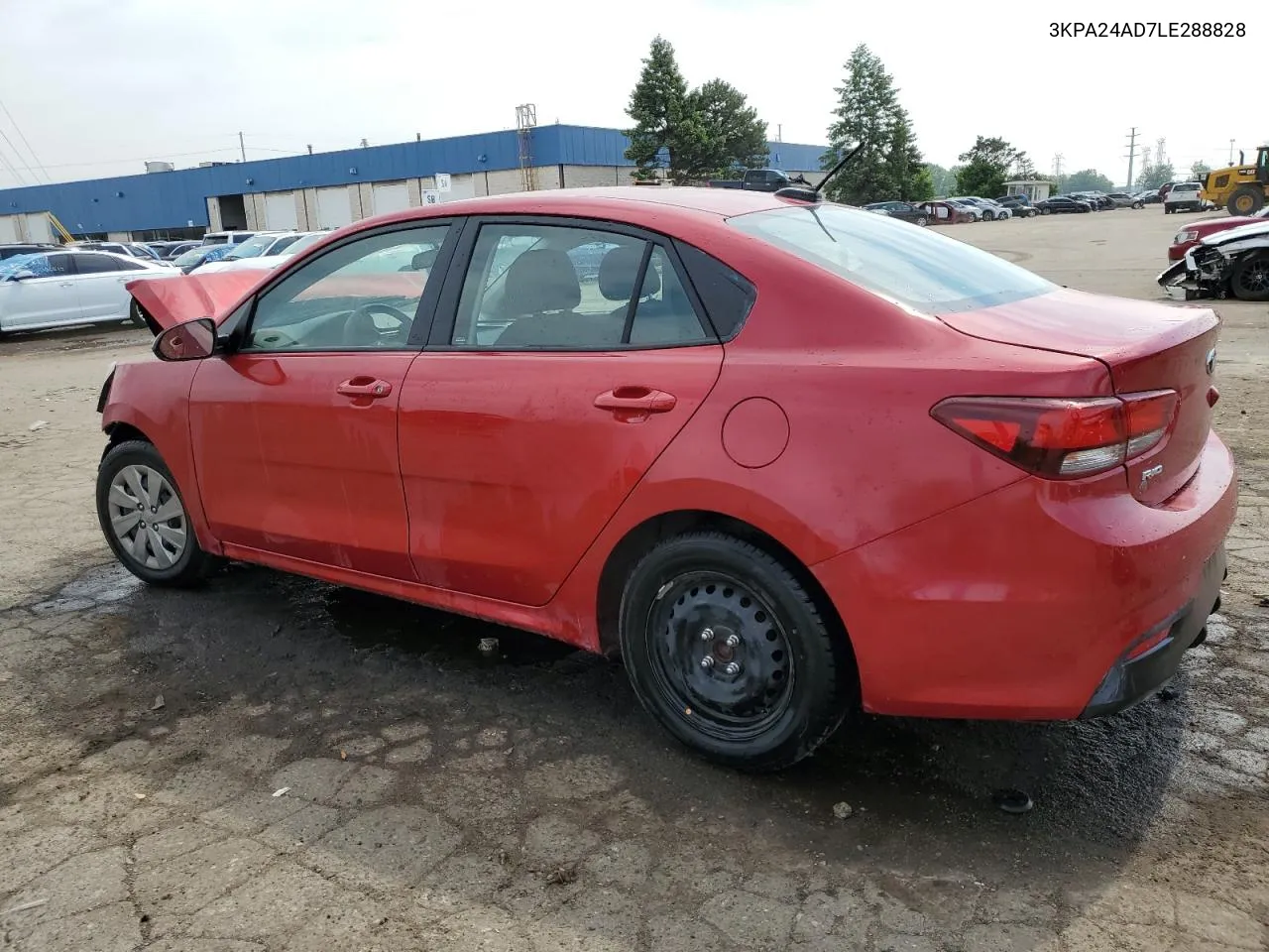 2020 Kia Rio Lx VIN: 3KPA24AD7LE288828 Lot: 55309104