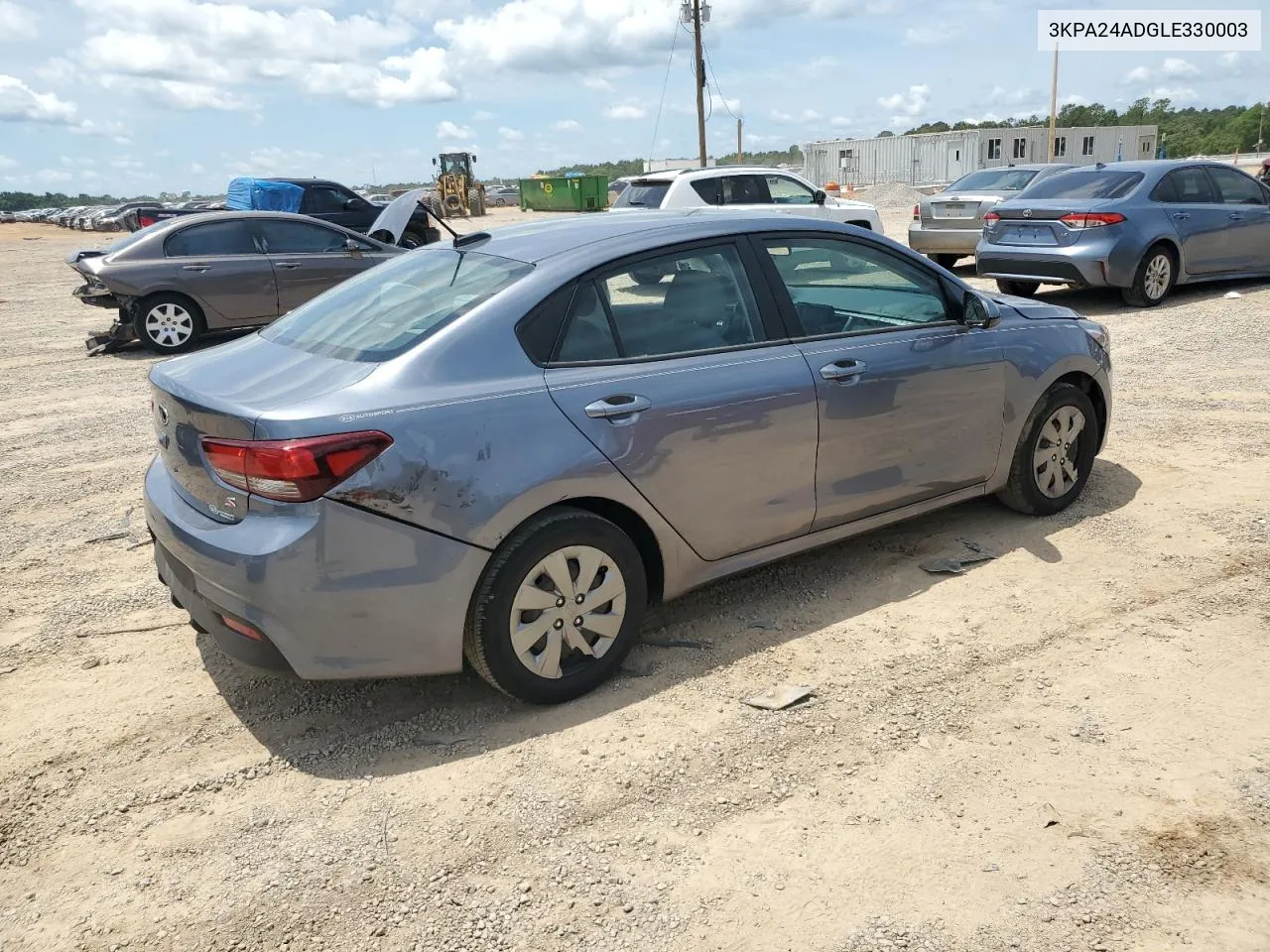 2020 Kia Rio Lx VIN: 3KPA24ADGLE330003 Lot: 55647314