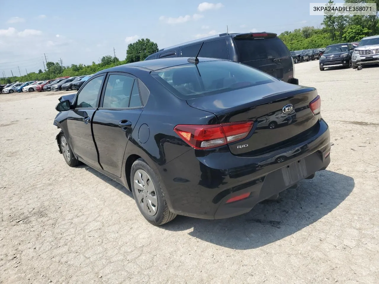 2020 Kia Rio Lx VIN: 3KPA24AD9LE358071 Lot: 55741294