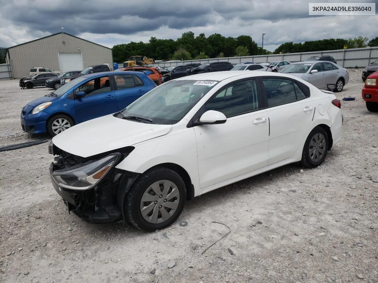 2020 Kia Rio Lx VIN: 3KPA24AD9LE336040 Lot: 56754864