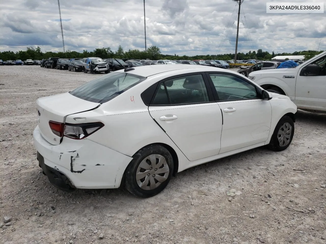 2020 Kia Rio Lx VIN: 3KPA24AD9LE336040 Lot: 56754864