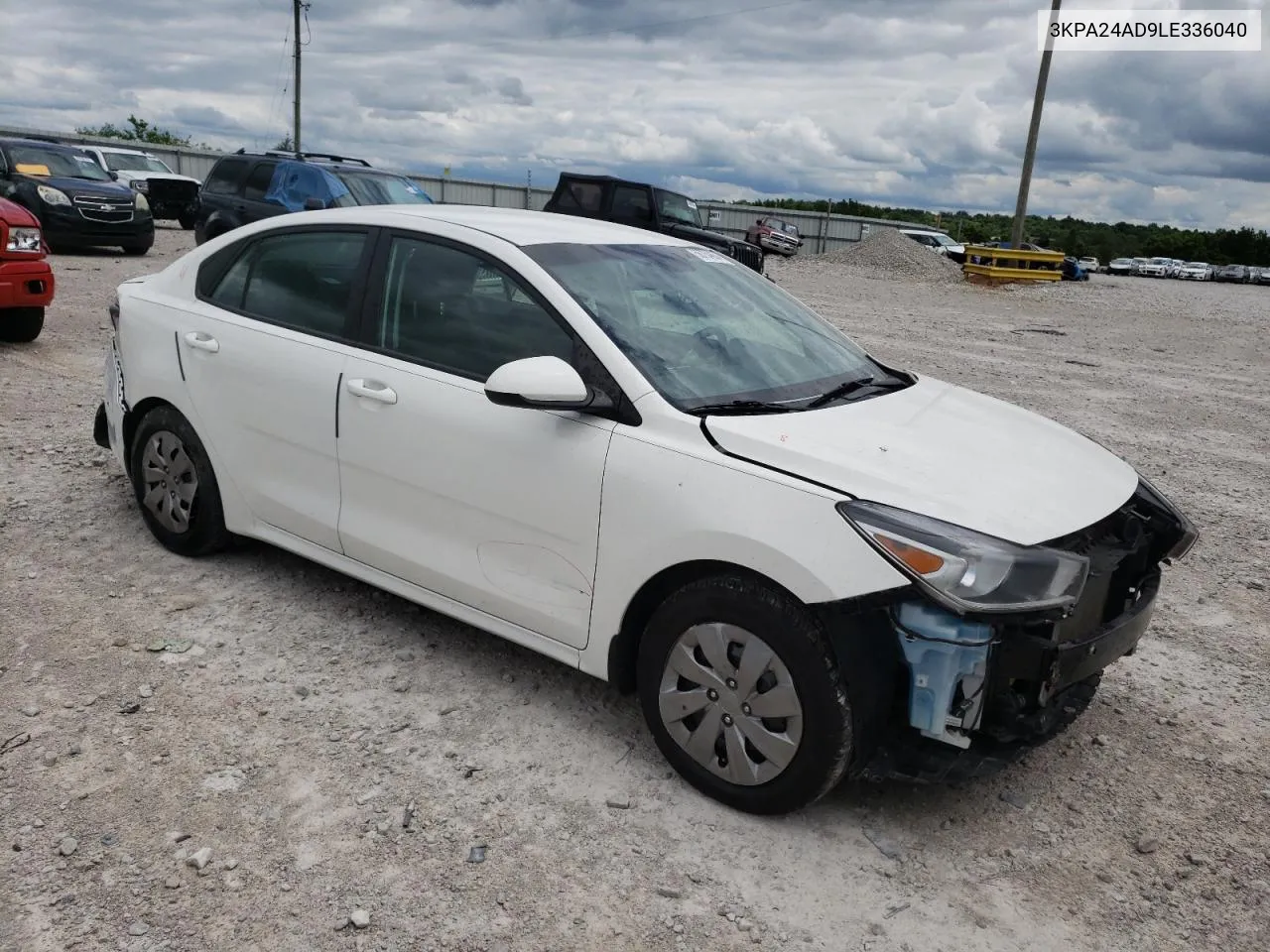 2020 Kia Rio Lx VIN: 3KPA24AD9LE336040 Lot: 56754864