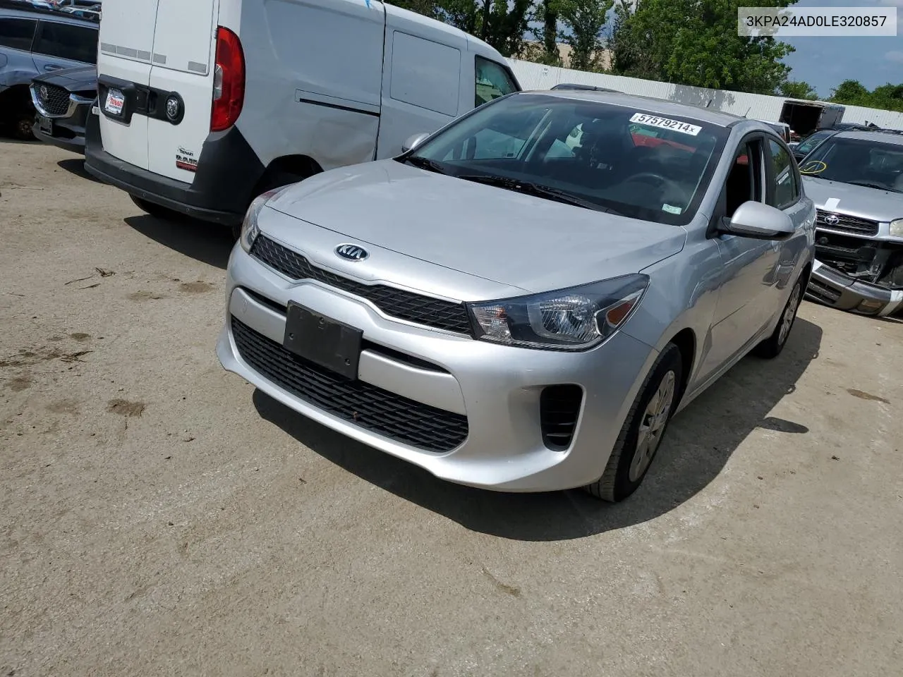 3KPA24AD0LE320857 2020 Kia Rio Lx