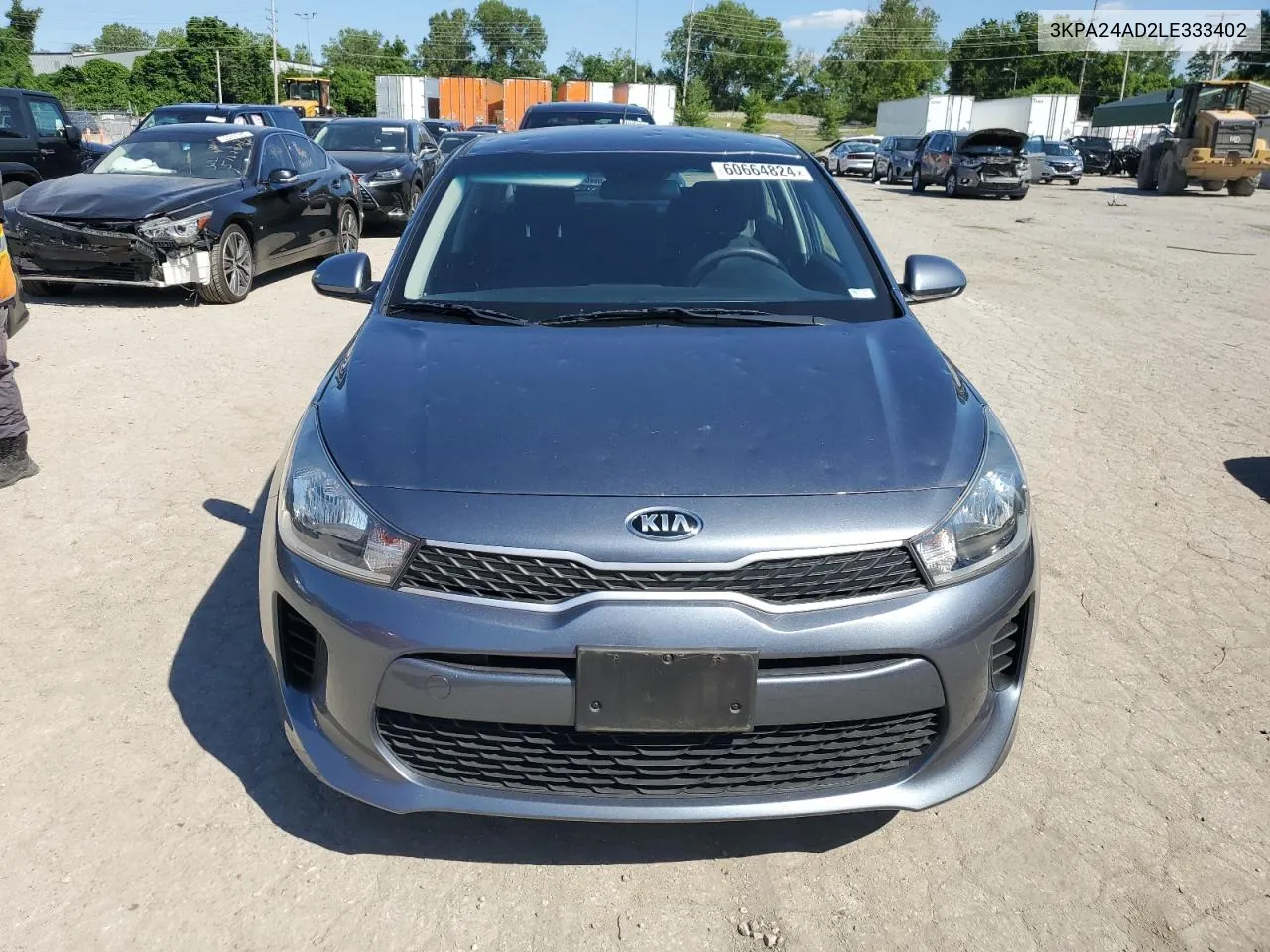 2020 Kia Rio Lx VIN: 3KPA24AD2LE333402 Lot: 60664824