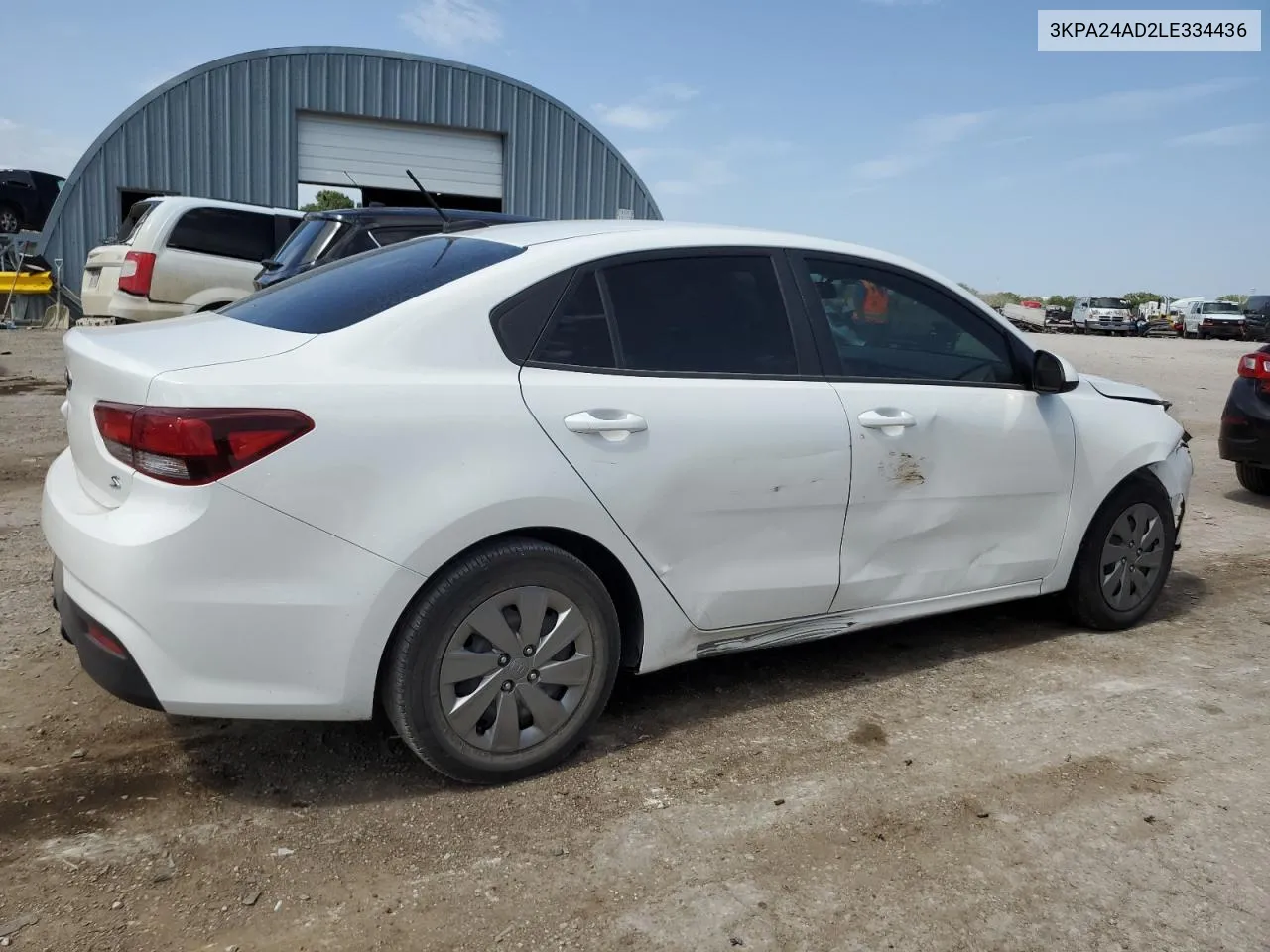 3KPA24AD2LE334436 2020 Kia Rio Lx