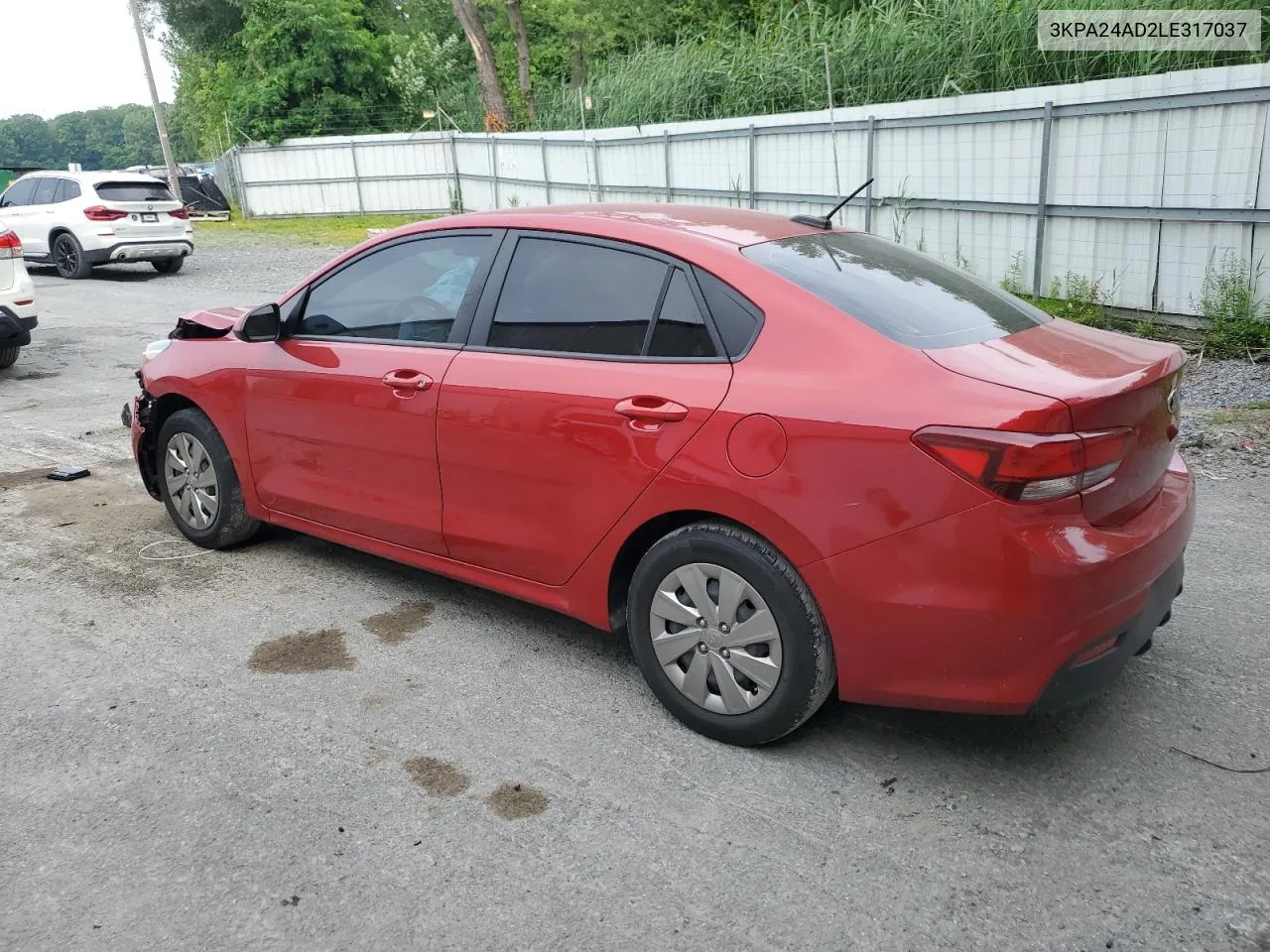 2020 Kia Rio Lx VIN: 3KPA24AD2LE317037 Lot: 61675914