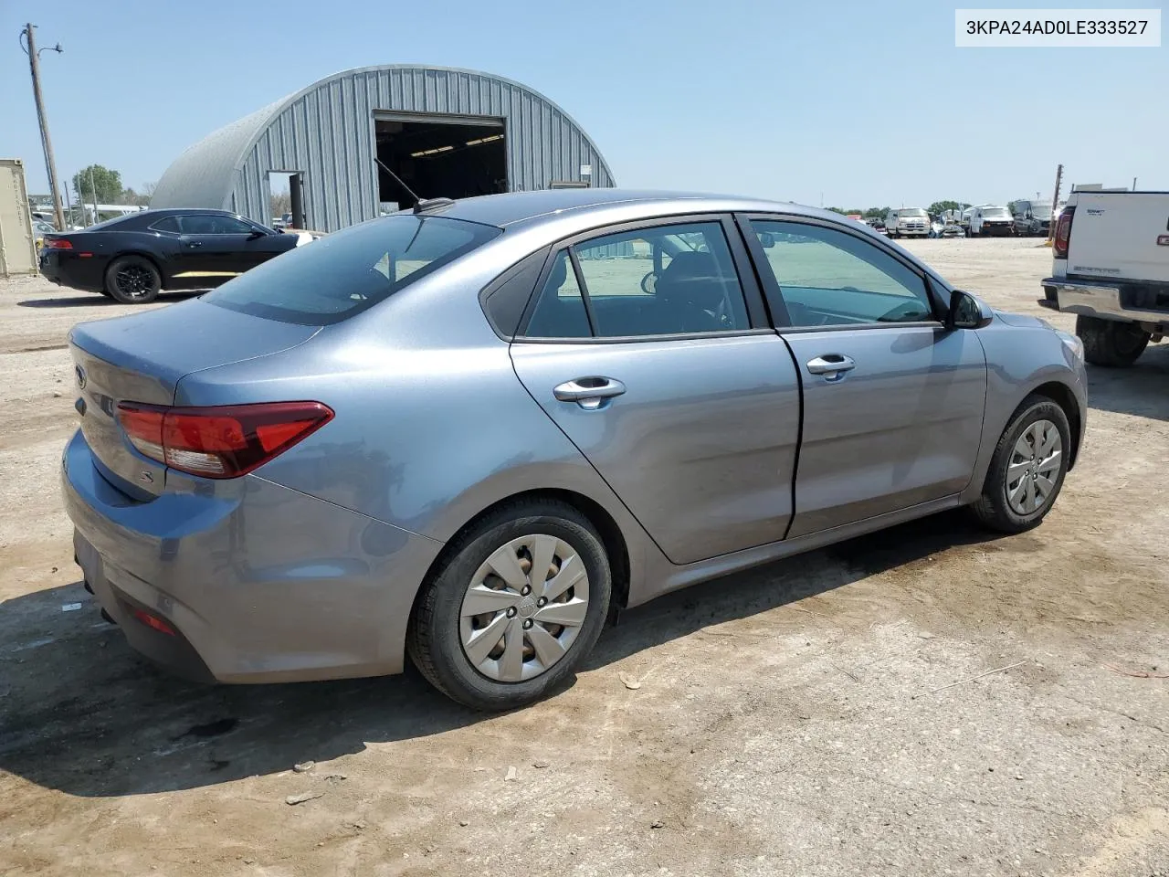 2020 Kia Rio Lx VIN: 3KPA24AD0LE333527 Lot: 62400374