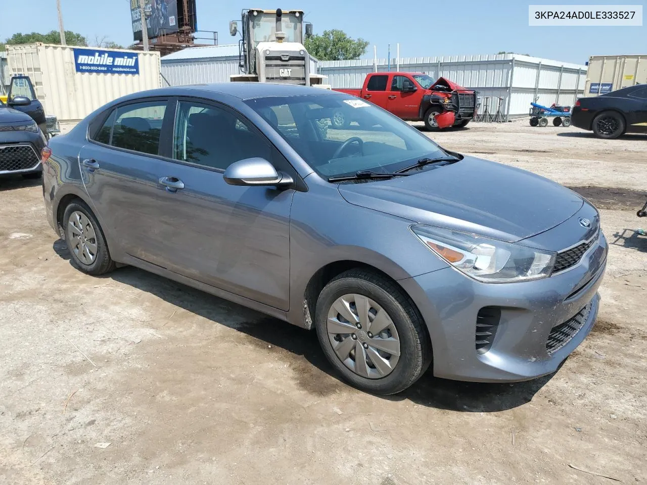 2020 Kia Rio Lx VIN: 3KPA24AD0LE333527 Lot: 62400374