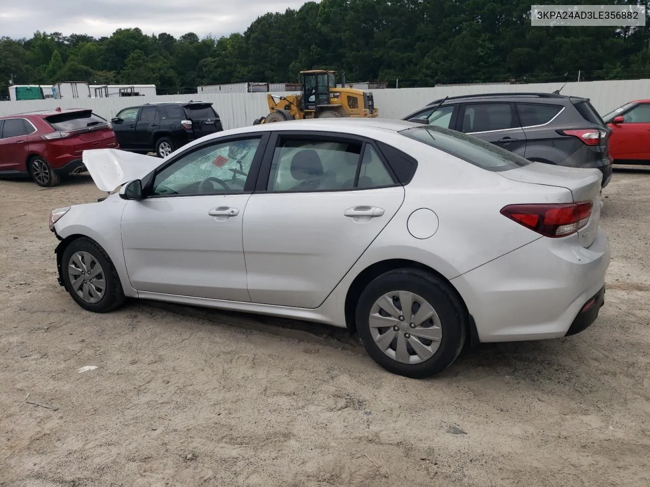 2020 Kia Rio Lx VIN: 3KPA24AD3LE356882 Lot: 62647224