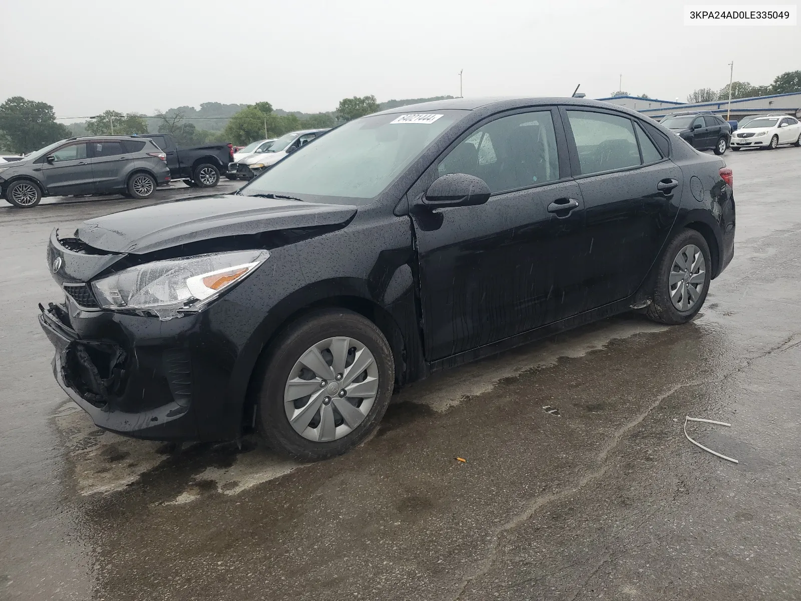 2020 Kia Rio Lx VIN: 3KPA24AD0LE335049 Lot: 64021444