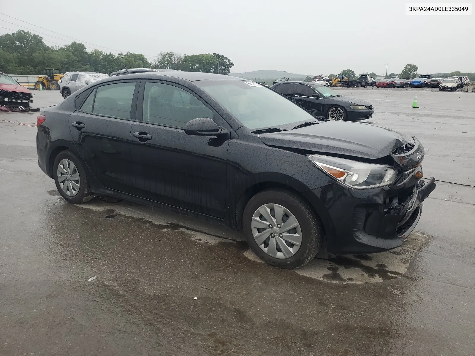 2020 Kia Rio Lx VIN: 3KPA24AD0LE335049 Lot: 64021444