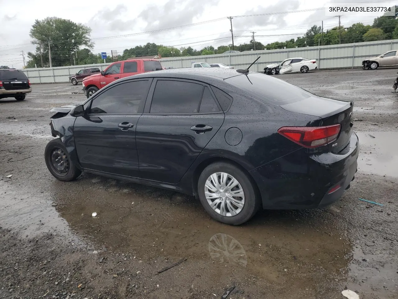 2020 Kia Rio Lx VIN: 3KPA24AD3LE337734 Lot: 64248304