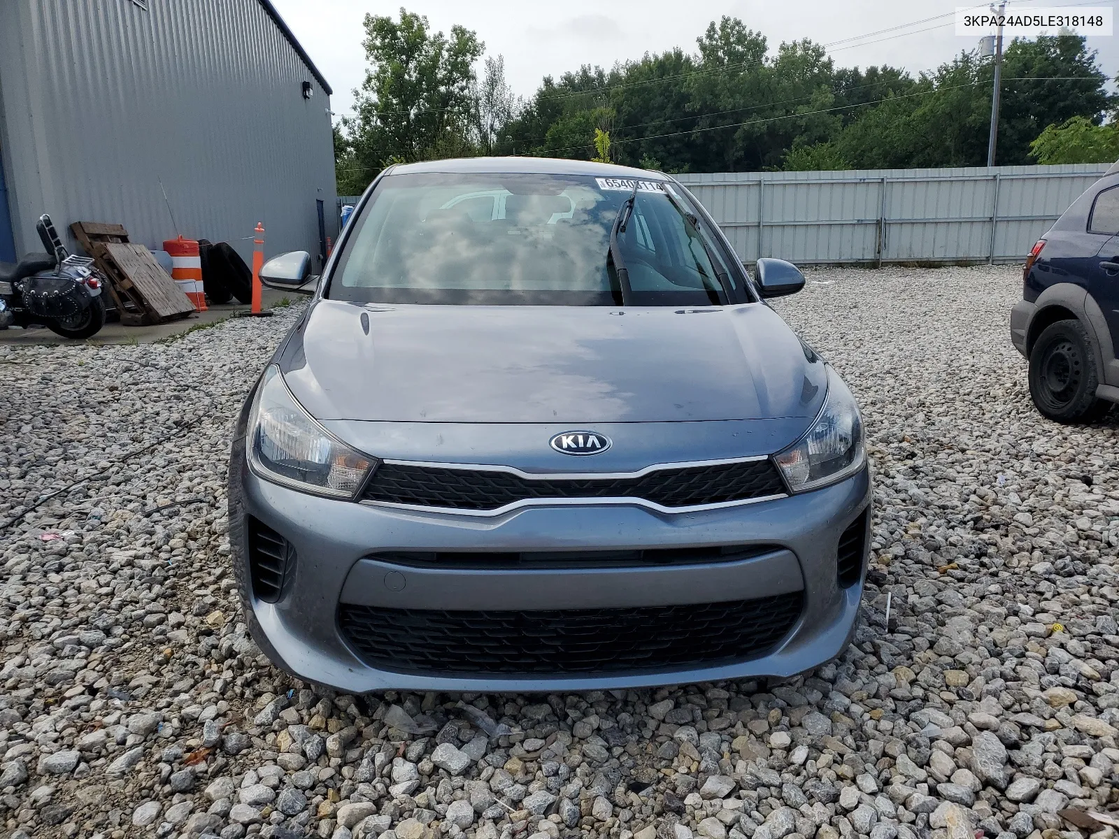 2020 Kia Rio Lx VIN: 3KPA24AD5LE318148 Lot: 65405114