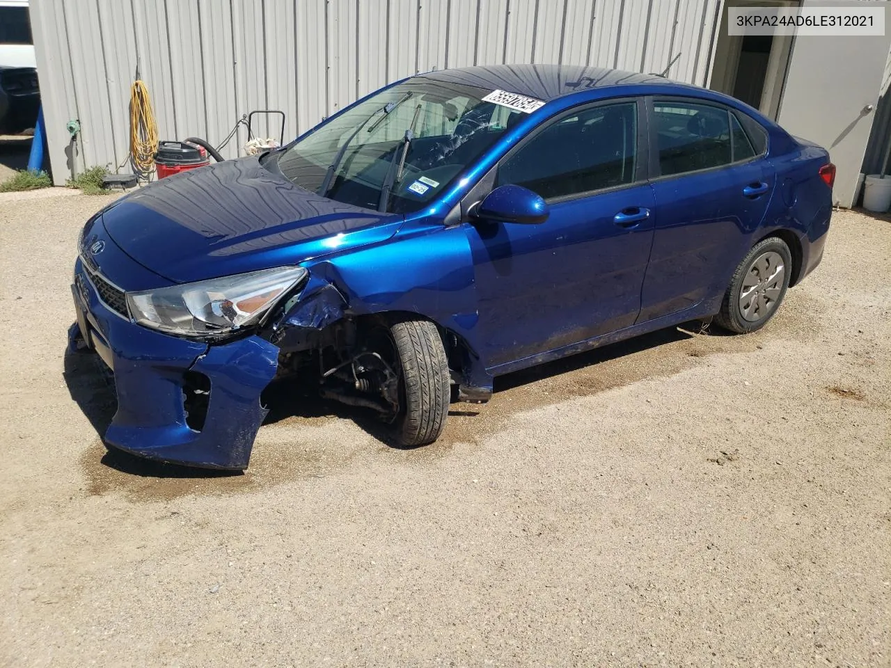 2020 Kia Rio Lx VIN: 3KPA24AD6LE312021 Lot: 65597854