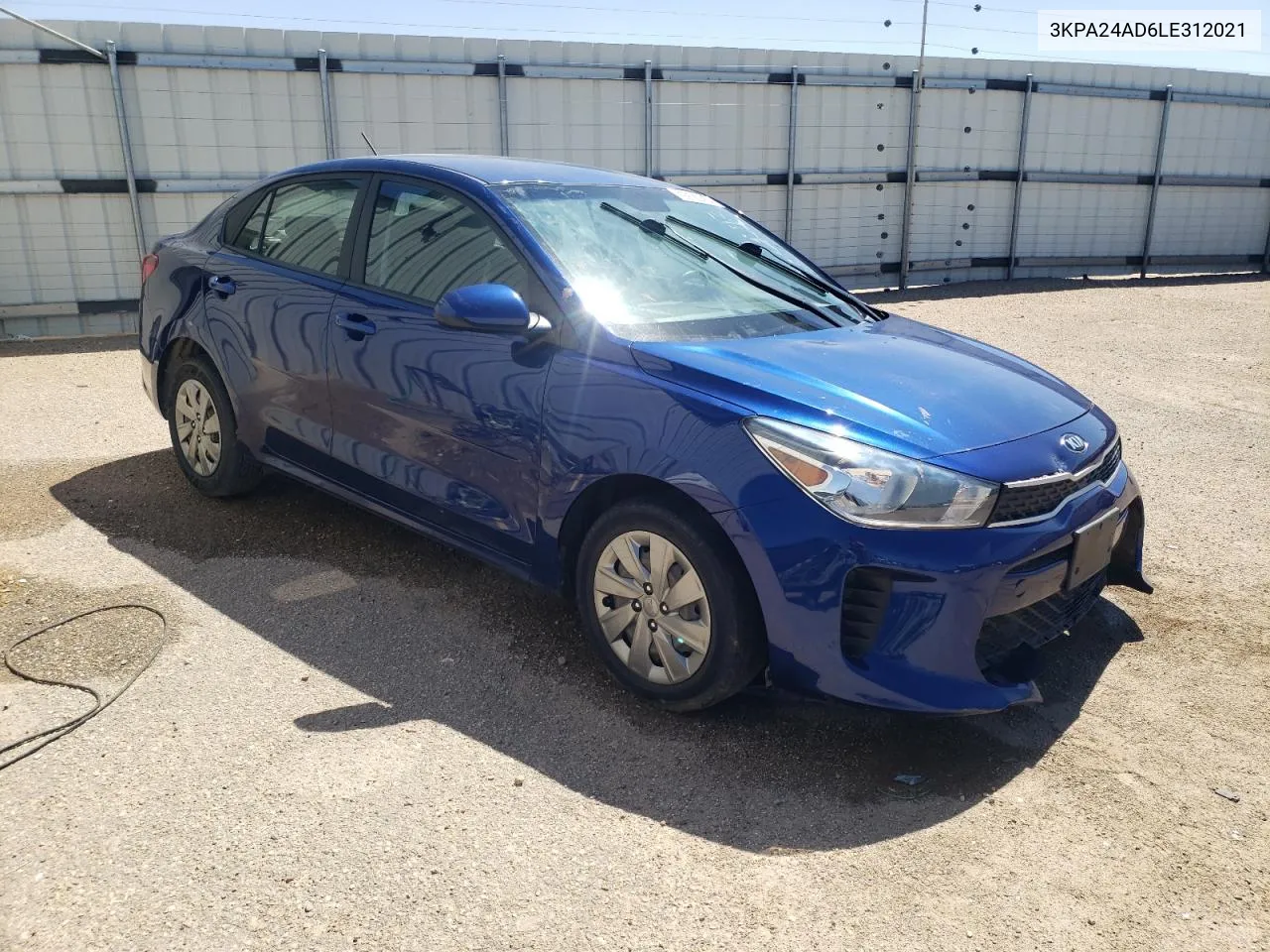 2020 Kia Rio Lx VIN: 3KPA24AD6LE312021 Lot: 65597854