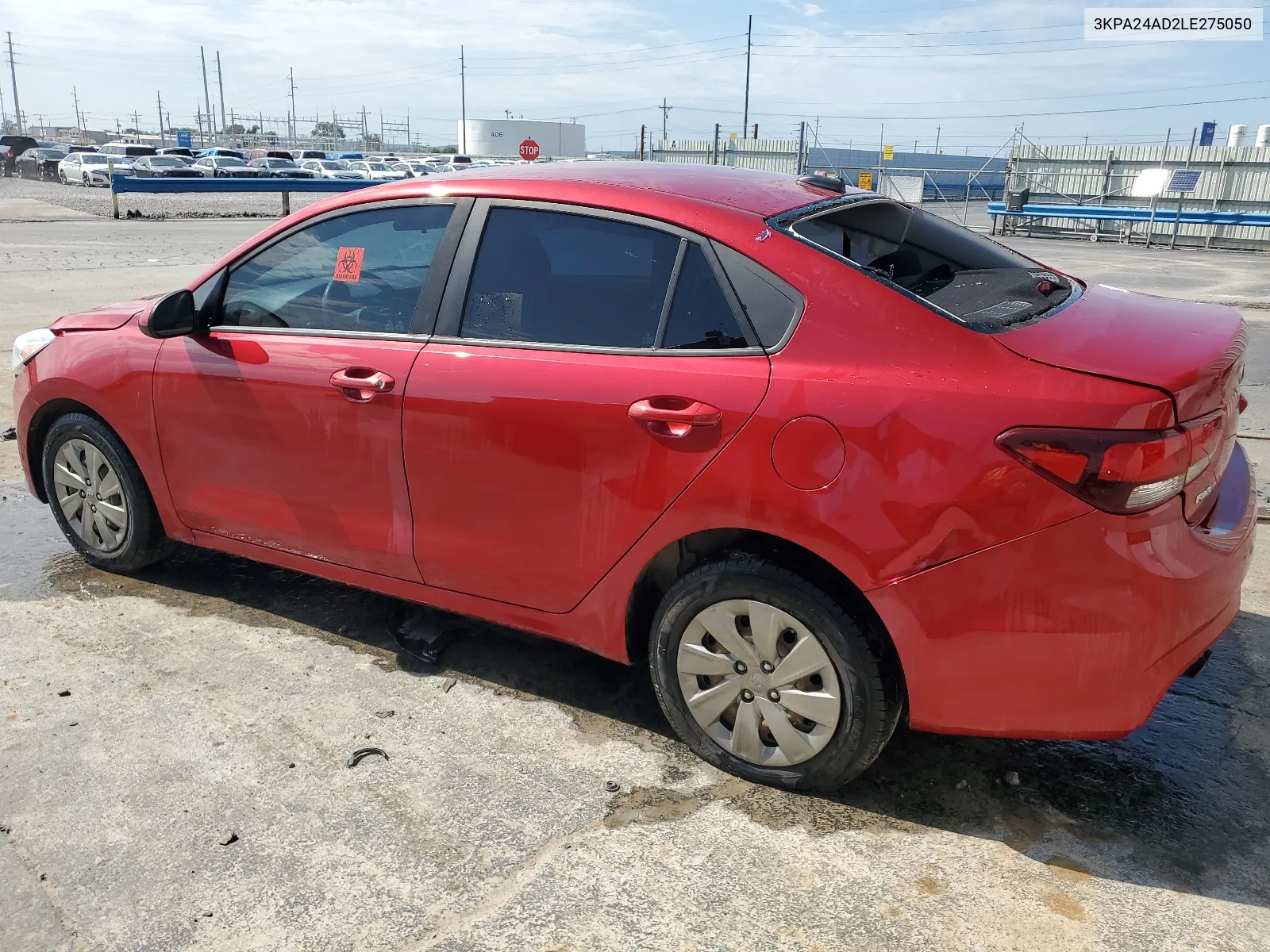 2020 Kia Rio Lx VIN: 3KPA24AD2LE275050 Lot: 66424294