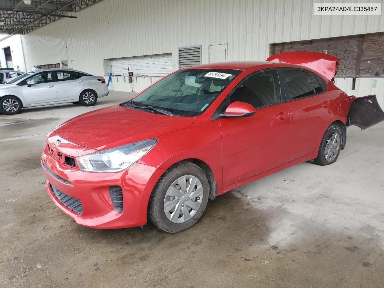 2020 Kia Rio Lx VIN: 3KPA24AD4LE335457 Lot: 66493694