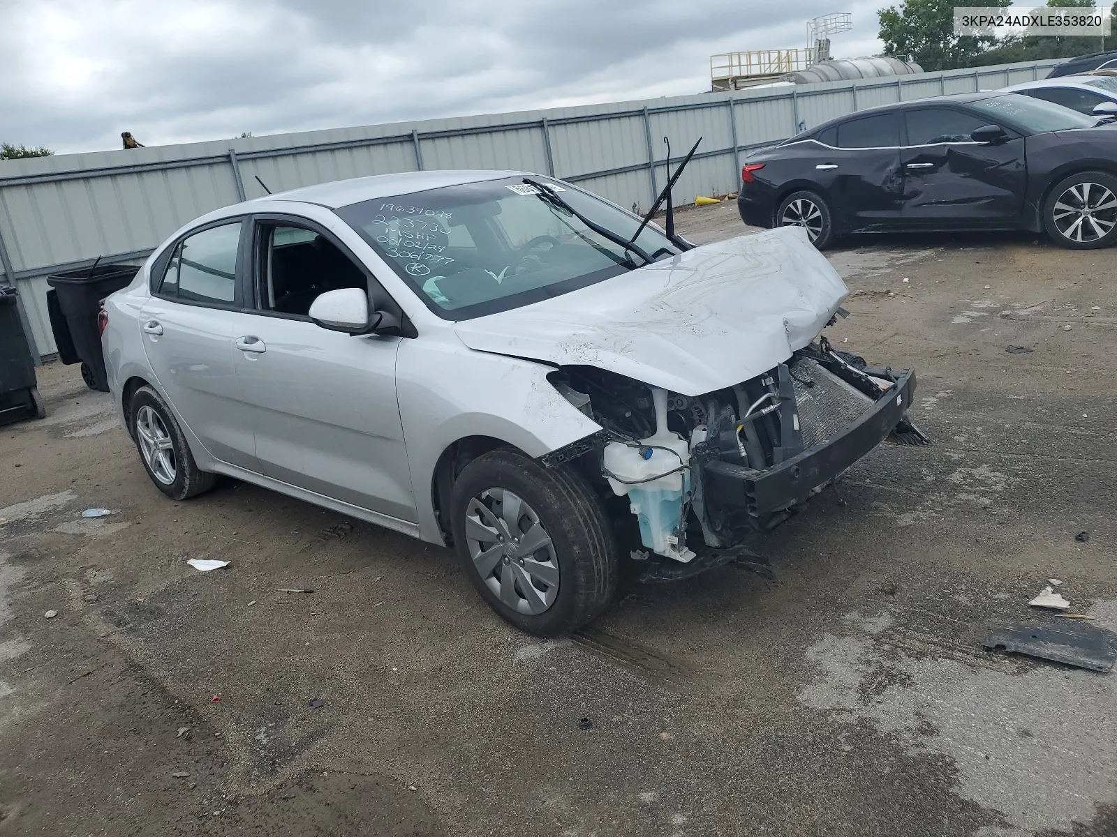 3KPA24ADXLE353820 2020 Kia Rio Lx