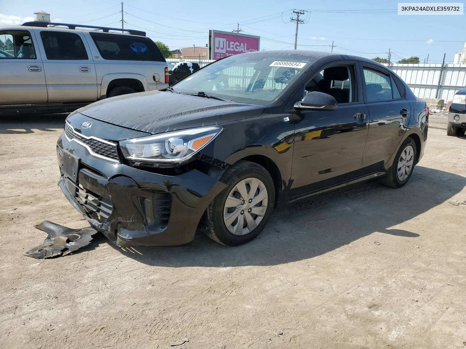 3KPA24ADXLE359732 2020 Kia Rio Lx