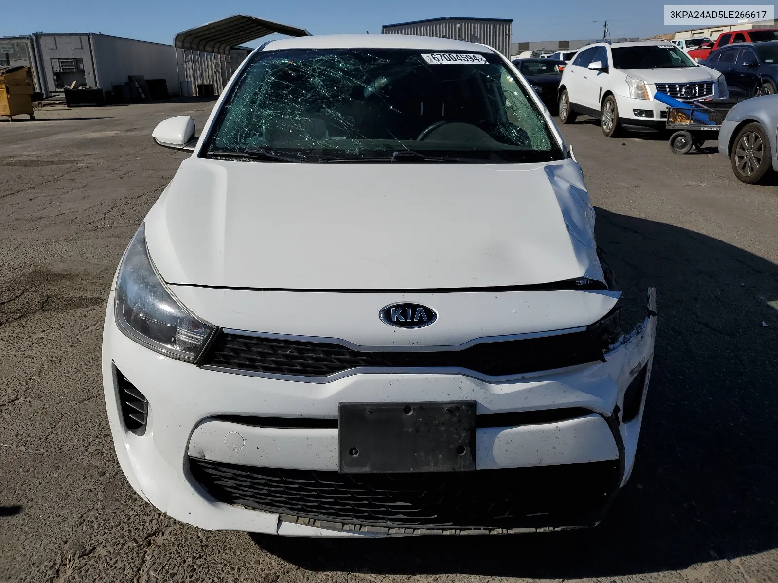 2020 Kia Rio Lx VIN: 3KPA24AD5LE266617 Lot: 67004594