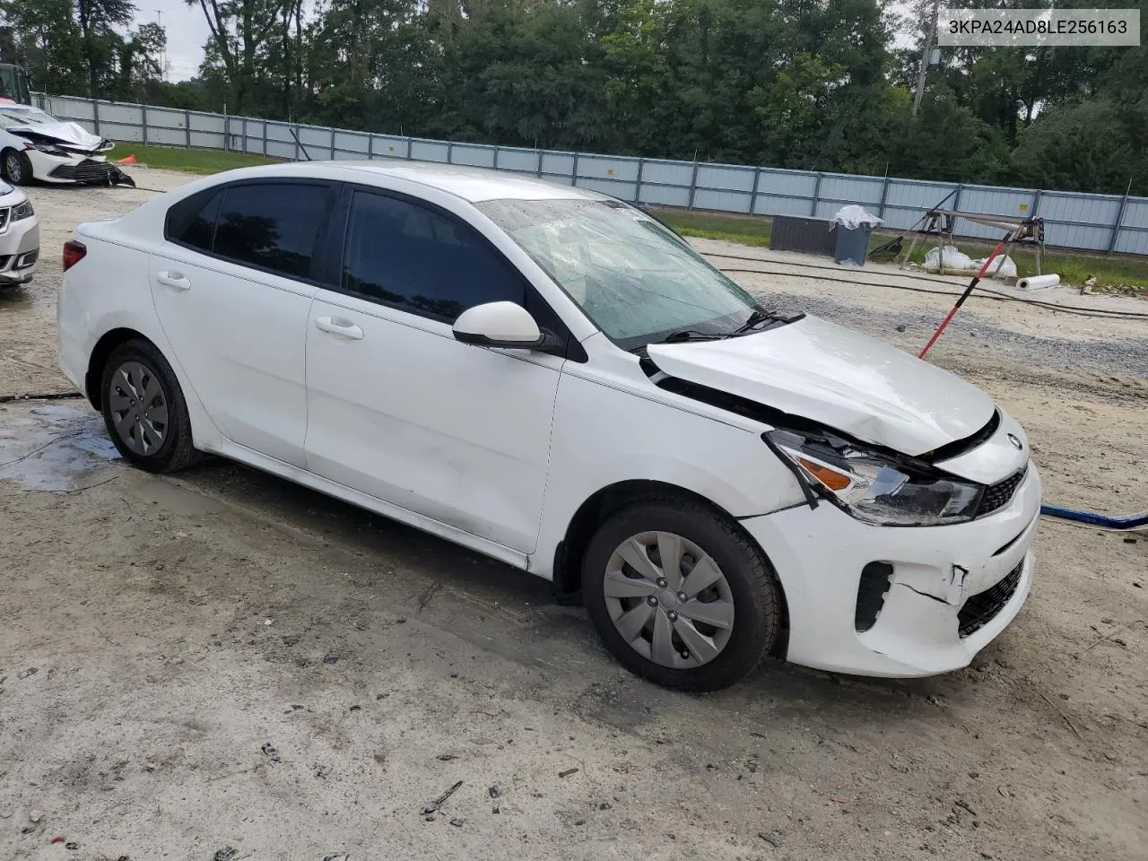 2020 Kia Rio Lx VIN: 3KPA24AD8LE256163 Lot: 67464824