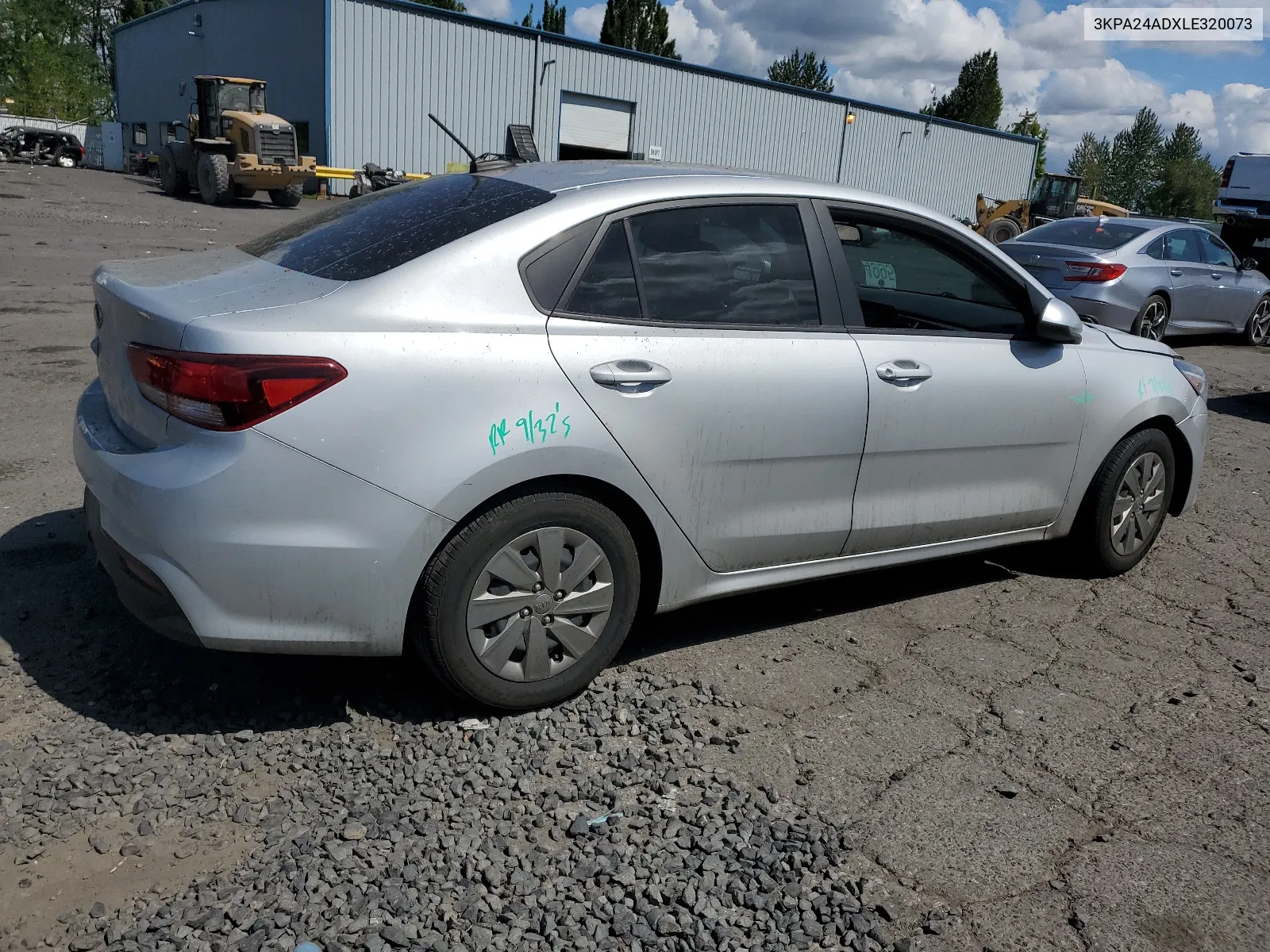 2020 Kia Rio Lx VIN: 3KPA24ADXLE320073 Lot: 67797514