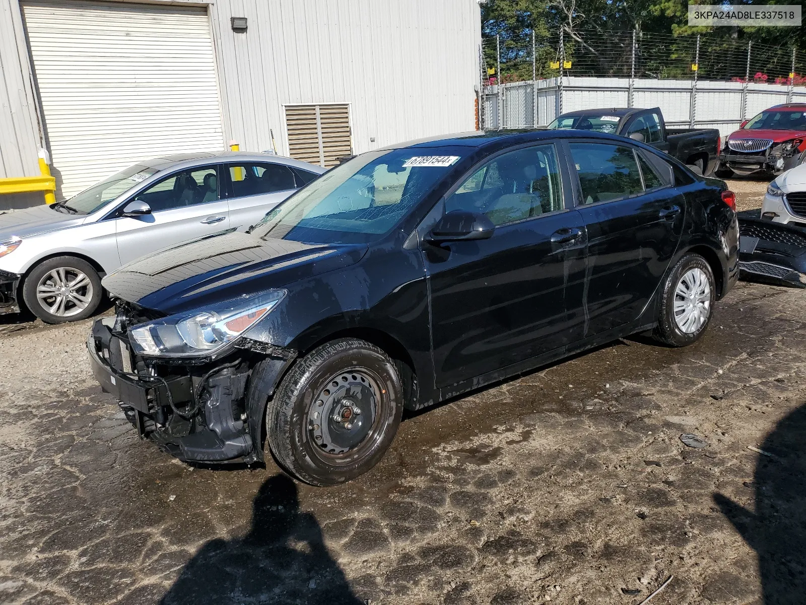 2020 Kia Rio Lx VIN: 3KPA24AD8LE337518 Lot: 67891544