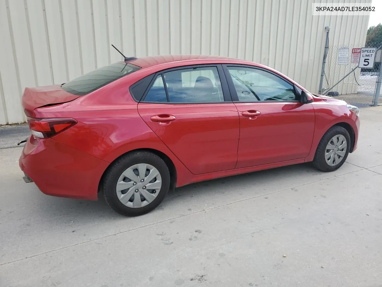 2020 Kia Rio Lx VIN: 3KPA24AD7LE354052 Lot: 68018564